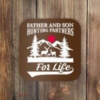 Father And Son Hunting Partners For Life Coaster thumb 0