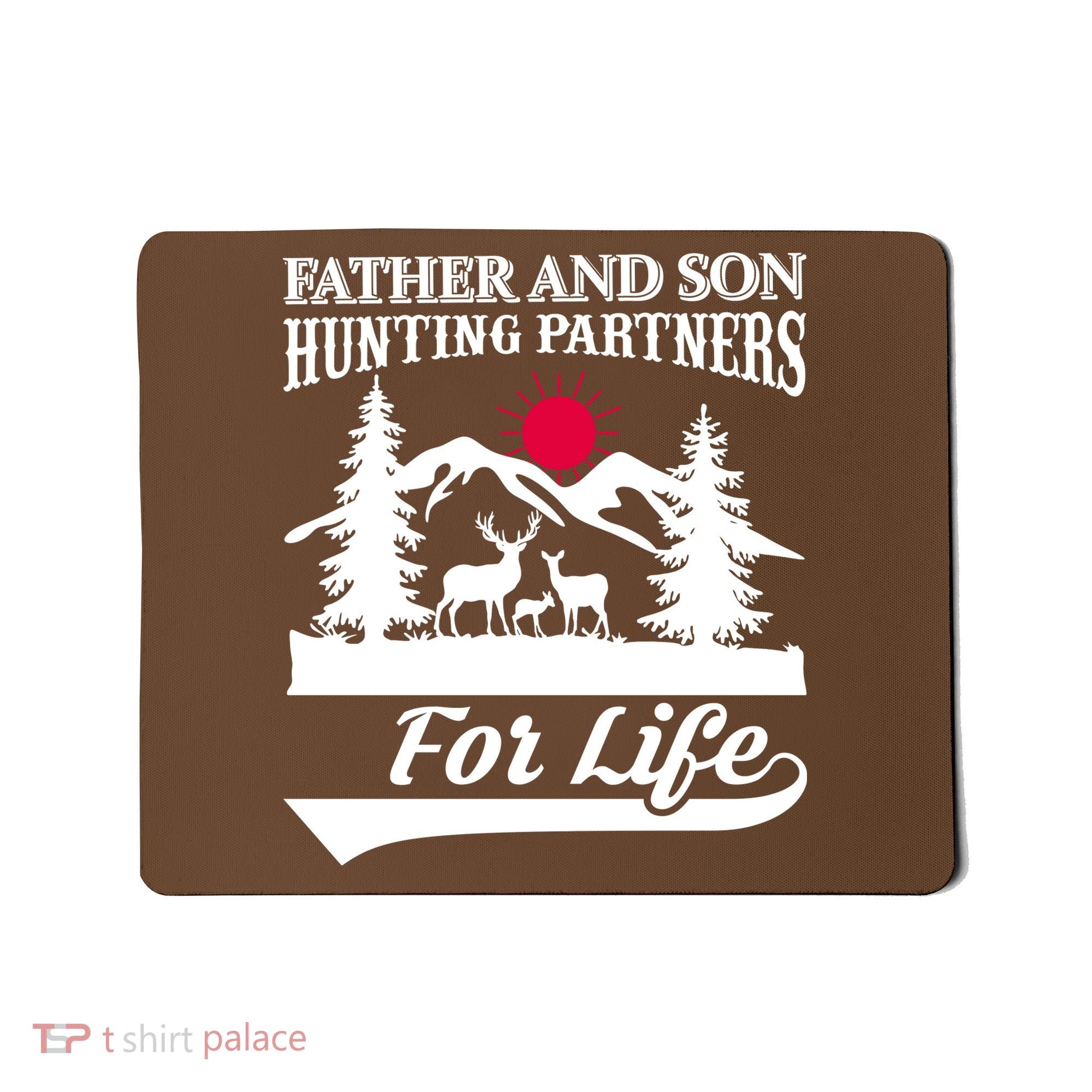 Father And Son Hunting Partners For Life Mousepad