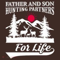 Father And Son Hunting Partners For Life Baby Bodysuit thumb 2