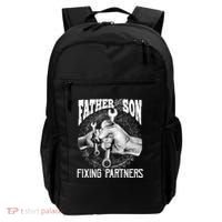 Father And Son Mechanic Mechanic FatherS Day Gift Backpack thumb 0