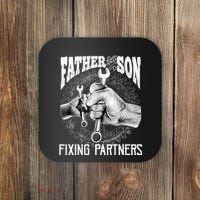 Father And Son Mechanic Mechanic FatherS Day Gift Coaster thumb 0