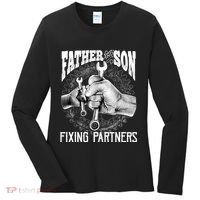 Father And Son Mechanic Mechanic FatherS Day Gift Women's Long Sleeve Shirt thumb 0
