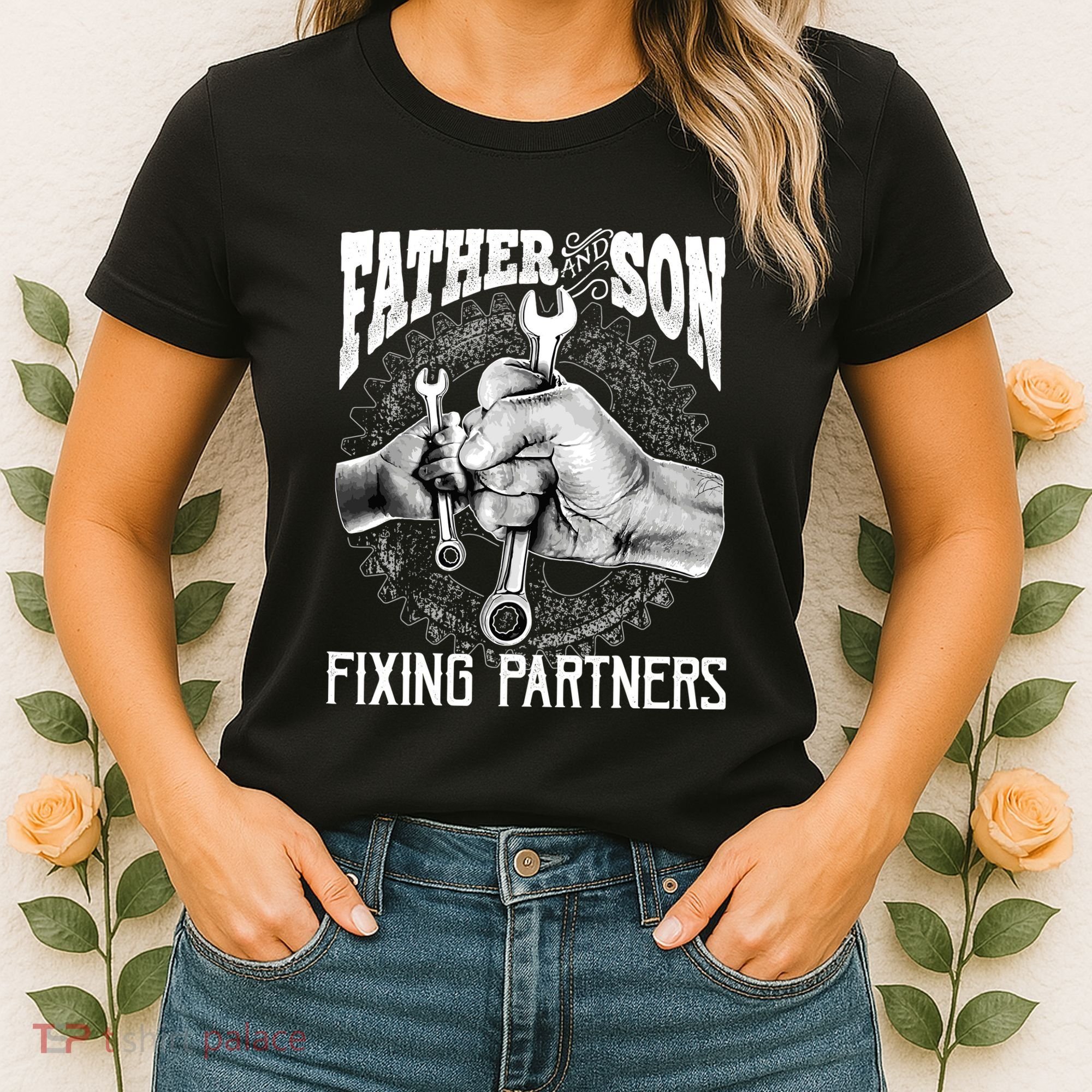 Father And Son Mechanic Mechanic FatherS Day Gift Women's T-Shirt