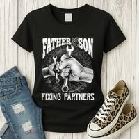 Father And Son Mechanic Mechanic FatherS Day Gift Women's T-Shirt thumb 3