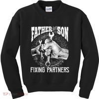 Father And Son Mechanic Mechanic FatherS Day Gift Kids Sweatshirt thumb 0