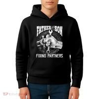 Father And Son Mechanic Mechanic FatherS Day Gift Kids Hoodie thumb 4