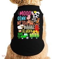 Farm Animals Sounds Oink Baa Neigh Cluck Moo Farmer Doggie Tank thumb 0