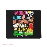 Farm Animals Sounds Oink Baa Neigh Cluck Moo Farmer Mousepad thumb 0