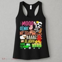 Farm Animals Sounds Oink Baa Neigh Cluck Moo Farmer Women's Tank Top thumb 3