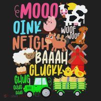 Farm Animals Sounds Oink Baa Neigh Cluck Moo Farmer Hat thumb 2