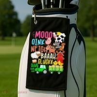 Farm Animals Sounds Oink Baa Neigh Cluck Moo Farmer Golf Towel thumb 2