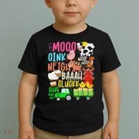 Farm Animals Sounds Oink Baa Neigh Cluck Moo Farmer Toddler T-Shirt thumb 2