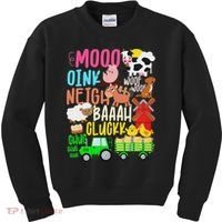 Farm Animals Sounds Oink Baa Neigh Cluck Moo Farmer Kids Sweatshirt thumb 0