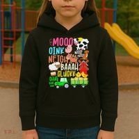 Farm Animals Sounds Oink Baa Neigh Cluck Moo Farmer Kids Hoodie thumb 3