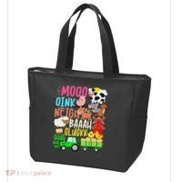 Farm Animals Sounds Oink Baa Neigh Cluck Moo Farmer Tote Bag thumb 3