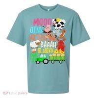 Farm Animals Sounds Oink Baa Neigh Cluck Moo Farmer Sueded Cloud Jersey T-Shirt thumb 0