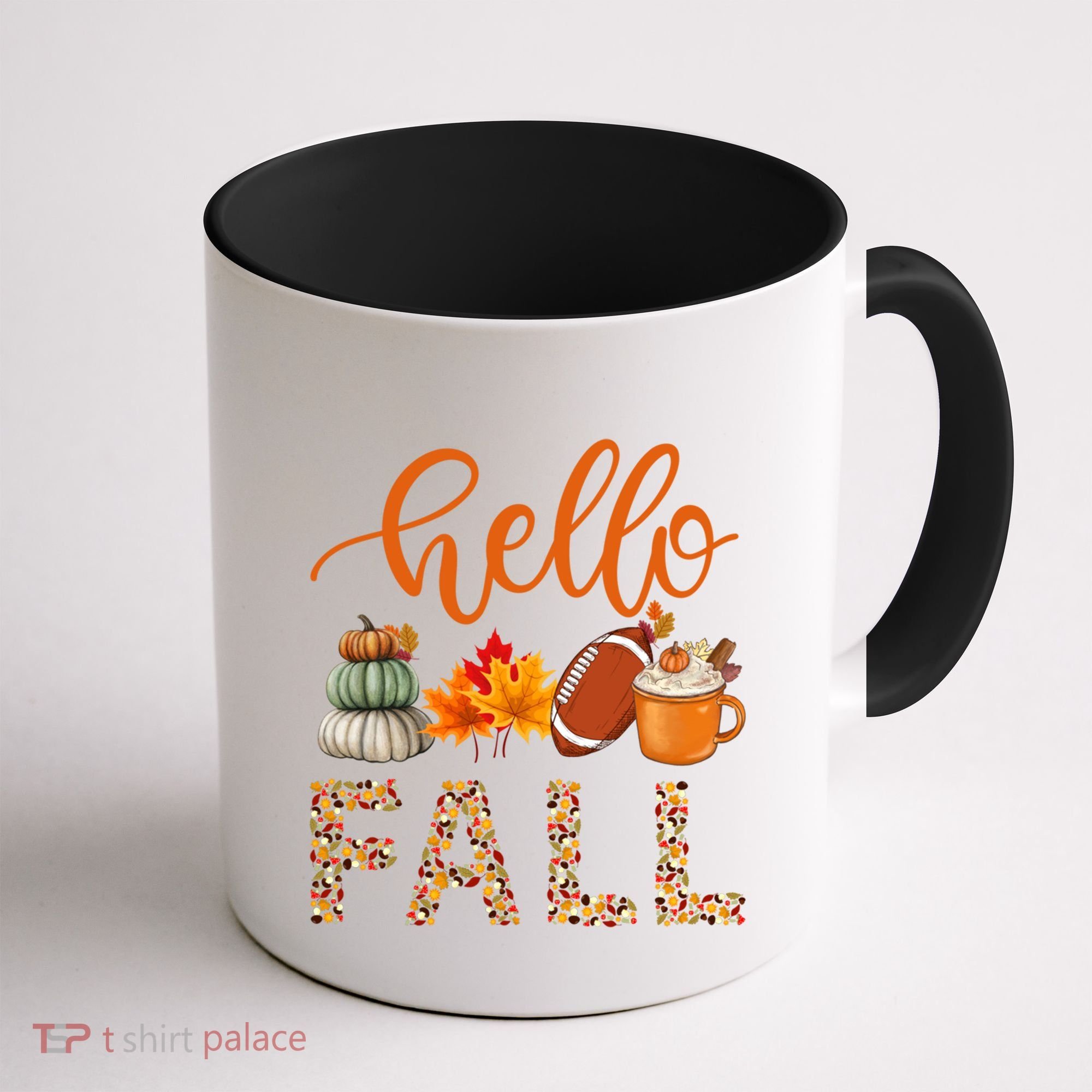 Fall Autumn Seasonal Wear Tis The Season Hello Fall Gift Coffee Mug