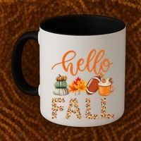 Fall Autumn Seasonal Wear Tis The Season Hello Fall Gift Coffee Mug thumb 2