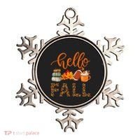 Fall Autumn Seasonal Wear Tis The Season Hello Fall Gift Ornament thumb 0