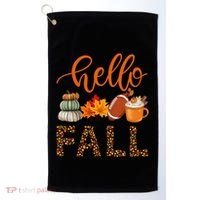 Fall Autumn Seasonal Wear Tis The Season Hello Fall Gift Golf Towel thumb 0