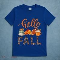 Fall Autumn Seasonal Wear Tis The Season Hello Fall Gift T-Shirt thumb 5