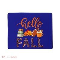 Fall Autumn Seasonal Wear Tis The Season Hello Fall Gift Mousepad thumb 0