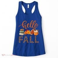 Fall Autumn Seasonal Wear Tis The Season Hello Fall Gift Women's Tank Top thumb 0