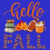 Fall Autumn Seasonal Wear Tis The Season Hello Fall Gift Women's Long Sleeve Shirt thumb 2