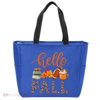 Fall Autumn Seasonal Wear Tis The Season Hello Fall Gift Tote Bag thumb 0