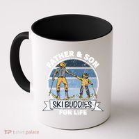 Father And Son Ski Buddies For Life Wintersport Dad Ski Gift Coffee Mug thumb 0