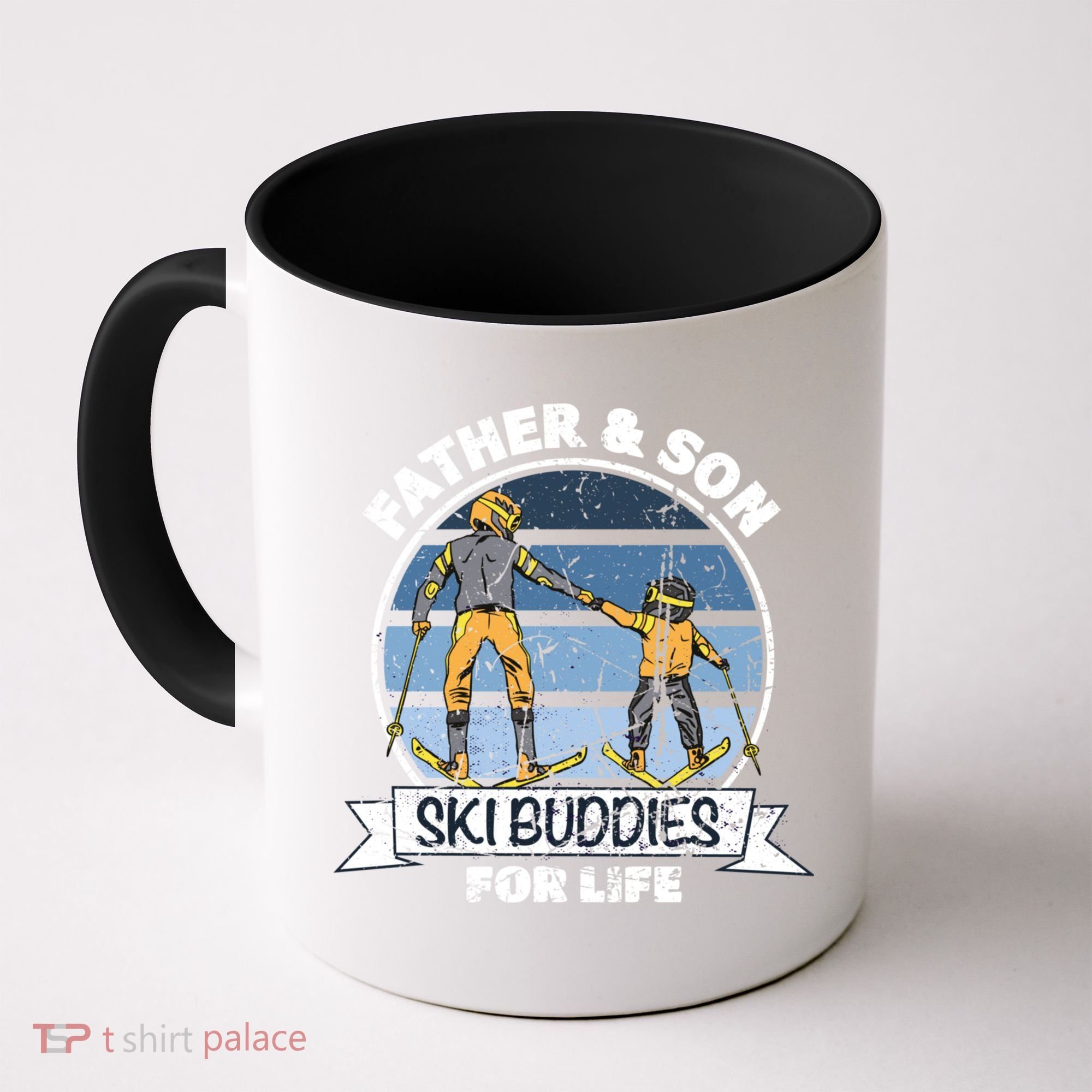 Father And Son Ski Buddies For Life Wintersport Dad Ski Gift Coffee Mug
