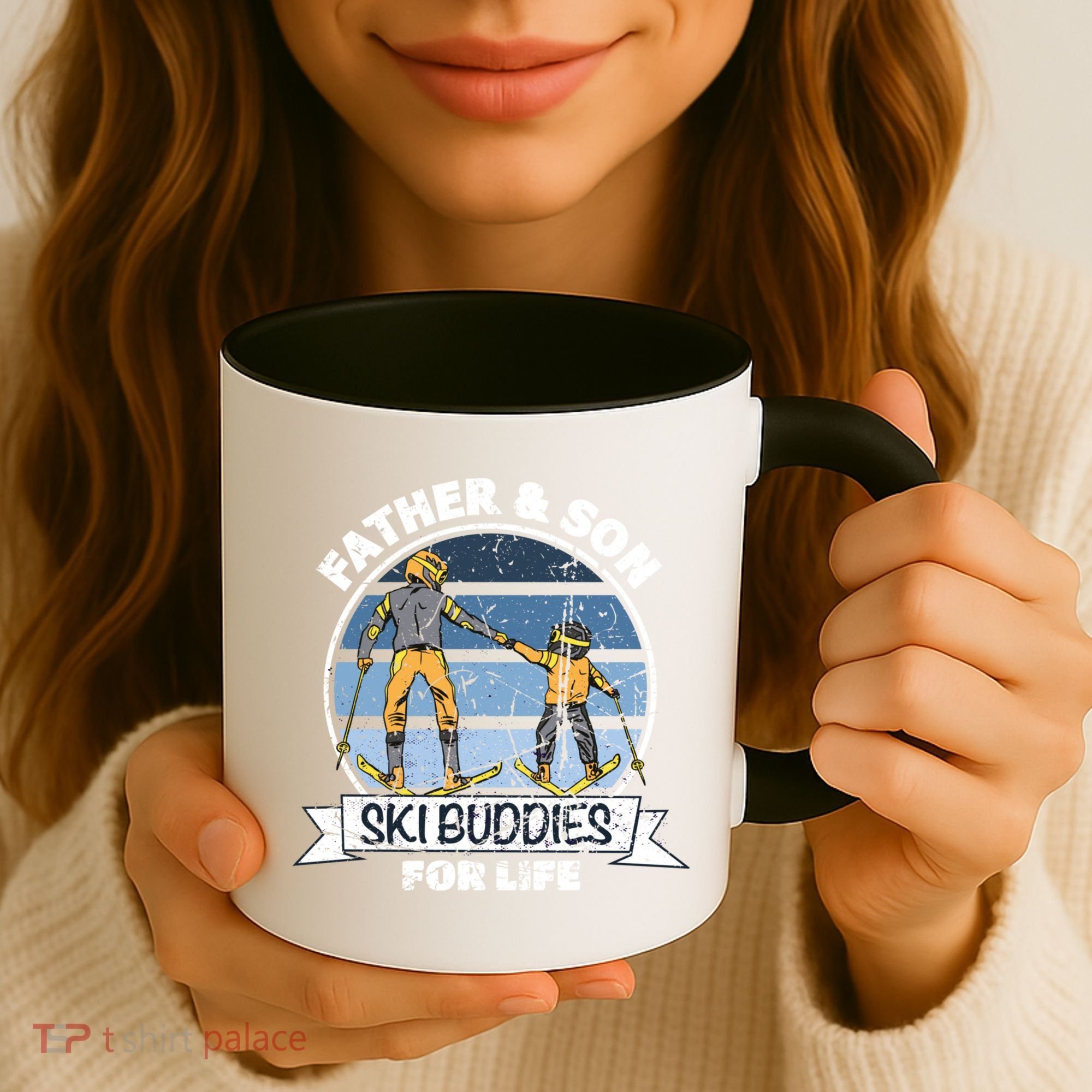 Father And Son Ski Buddies For Life Wintersport Dad Ski Gift Coffee Mug