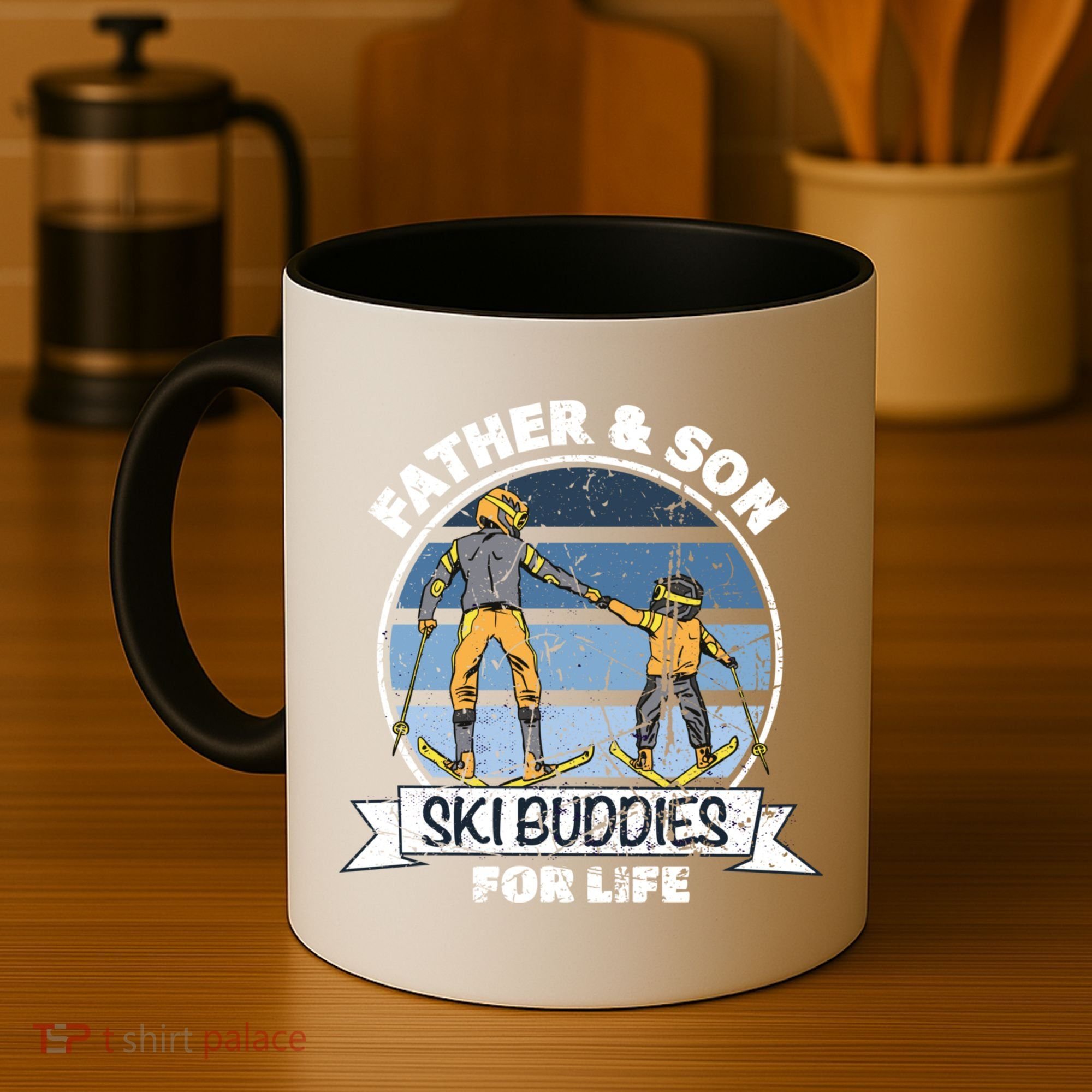 Father And Son Ski Buddies For Life Wintersport Dad Ski Gift Coffee Mug