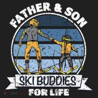 Father And Son Ski Buddies For Life Wintersport Dad Ski Gift Beanie thumb 2