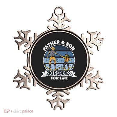 Father And Son Ski Buddies For Life Wintersport Dad Ski Gift Ornament