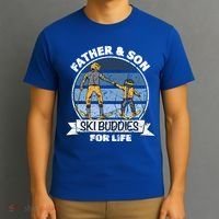 Father And Son Ski Buddies For Life Wintersport Dad Ski Gift T-Shirt thumb 3