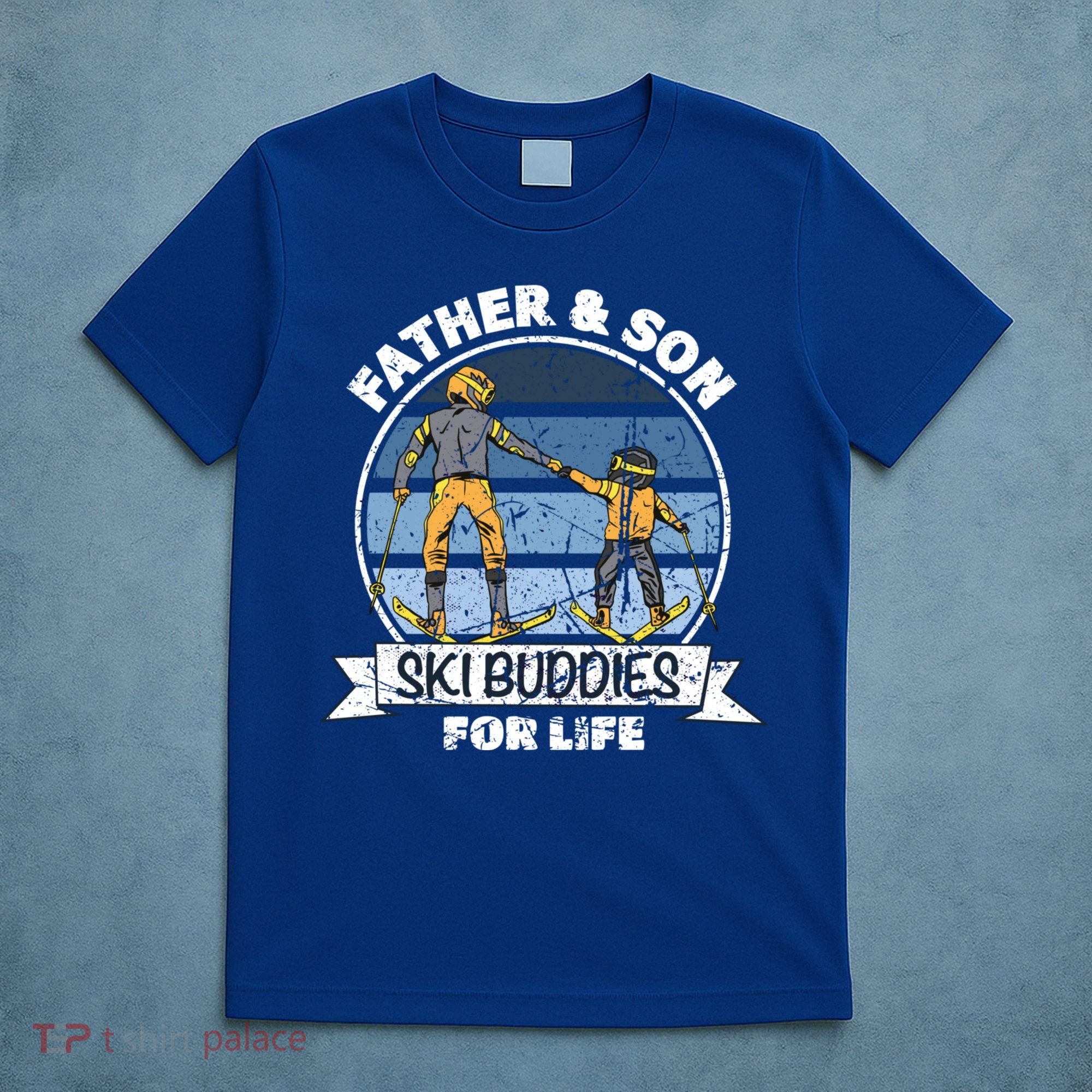 Father And Son Ski Buddies For Life Wintersport Dad Ski Gift T-Shirt