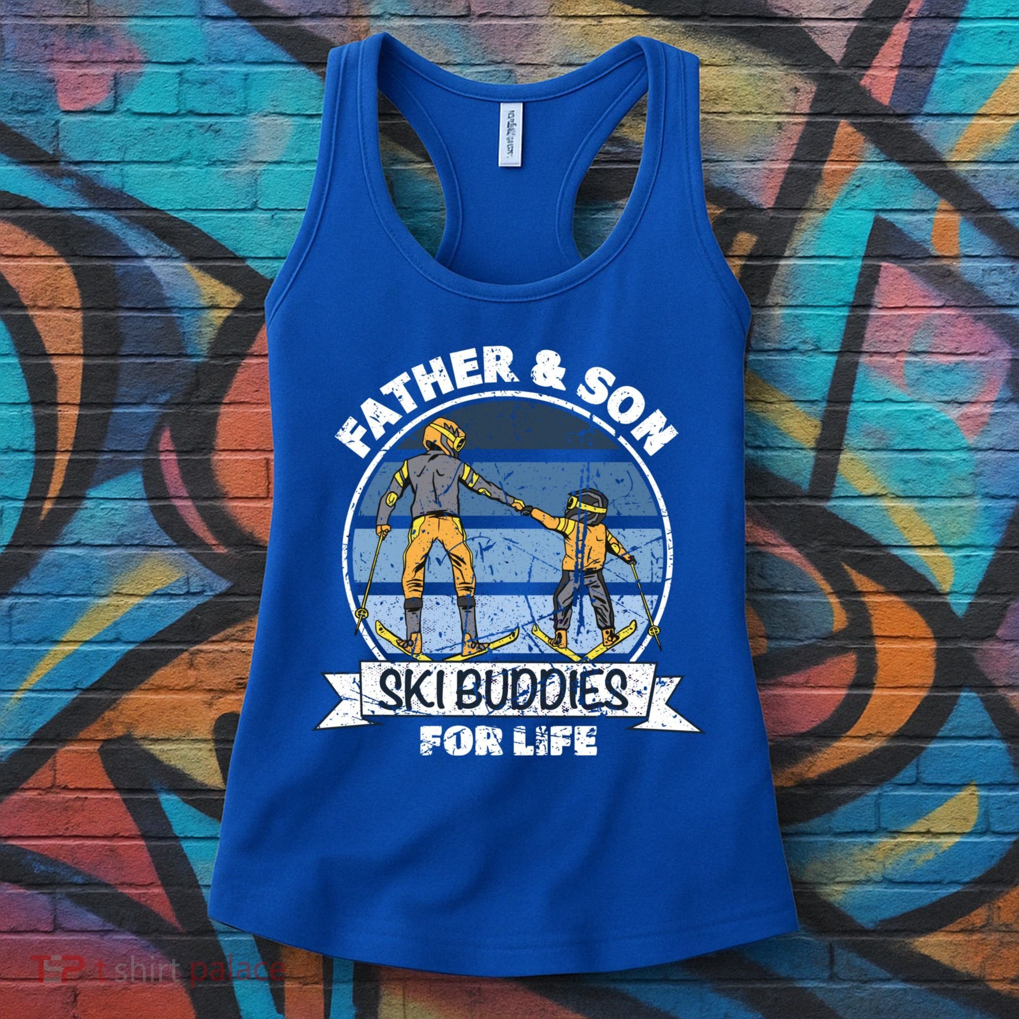 Father And Son Ski Buddies For Life Wintersport Dad Ski Gift Women's Tank Top