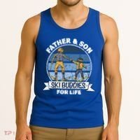 Father And Son Ski Buddies For Life Wintersport Dad Ski Gift Tank Top thumb 3