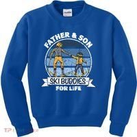 Father And Son Ski Buddies For Life Wintersport Dad Ski Gift Kids Sweatshirt thumb 0