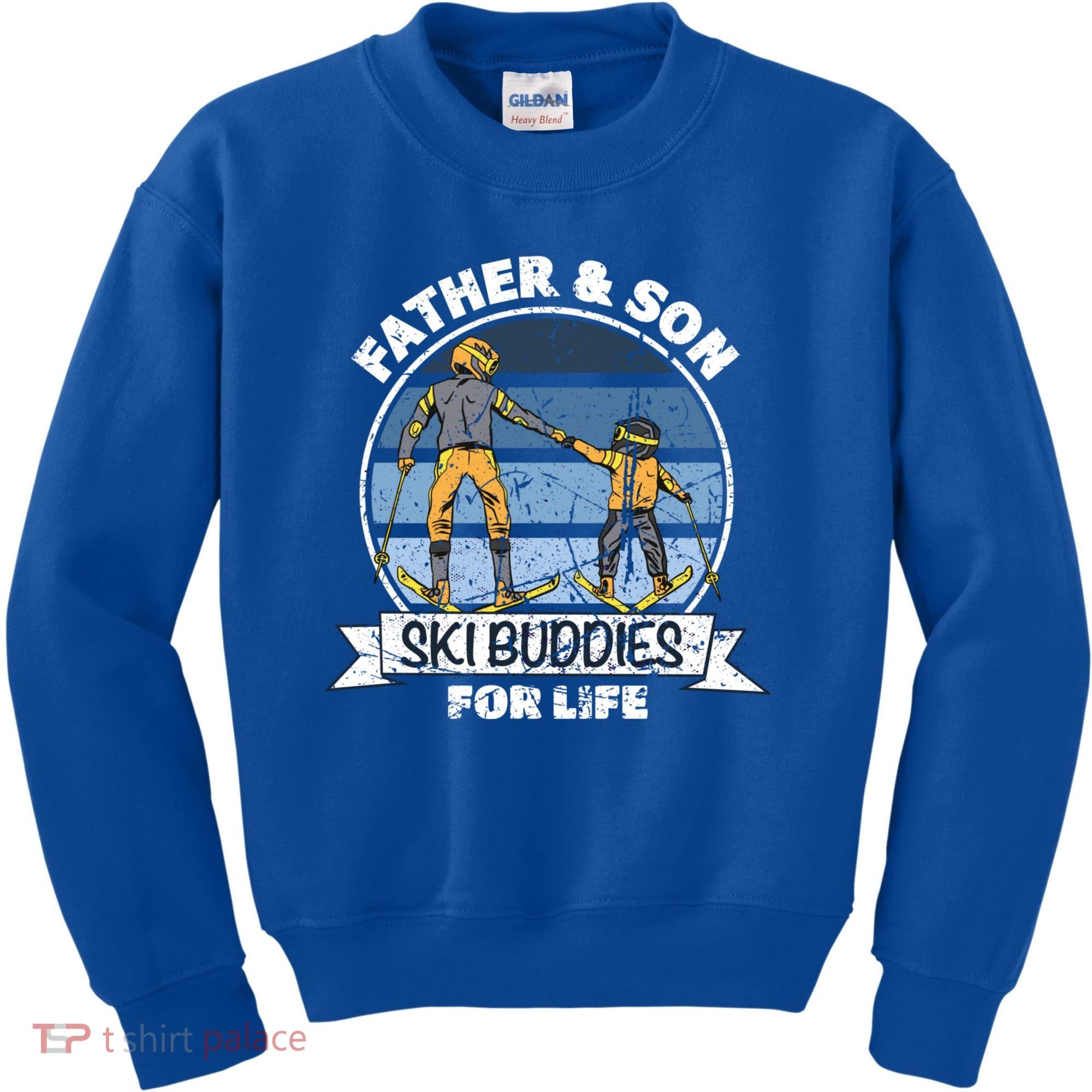Father And Son Ski Buddies For Life Wintersport Dad Ski Gift Kids Sweatshirt