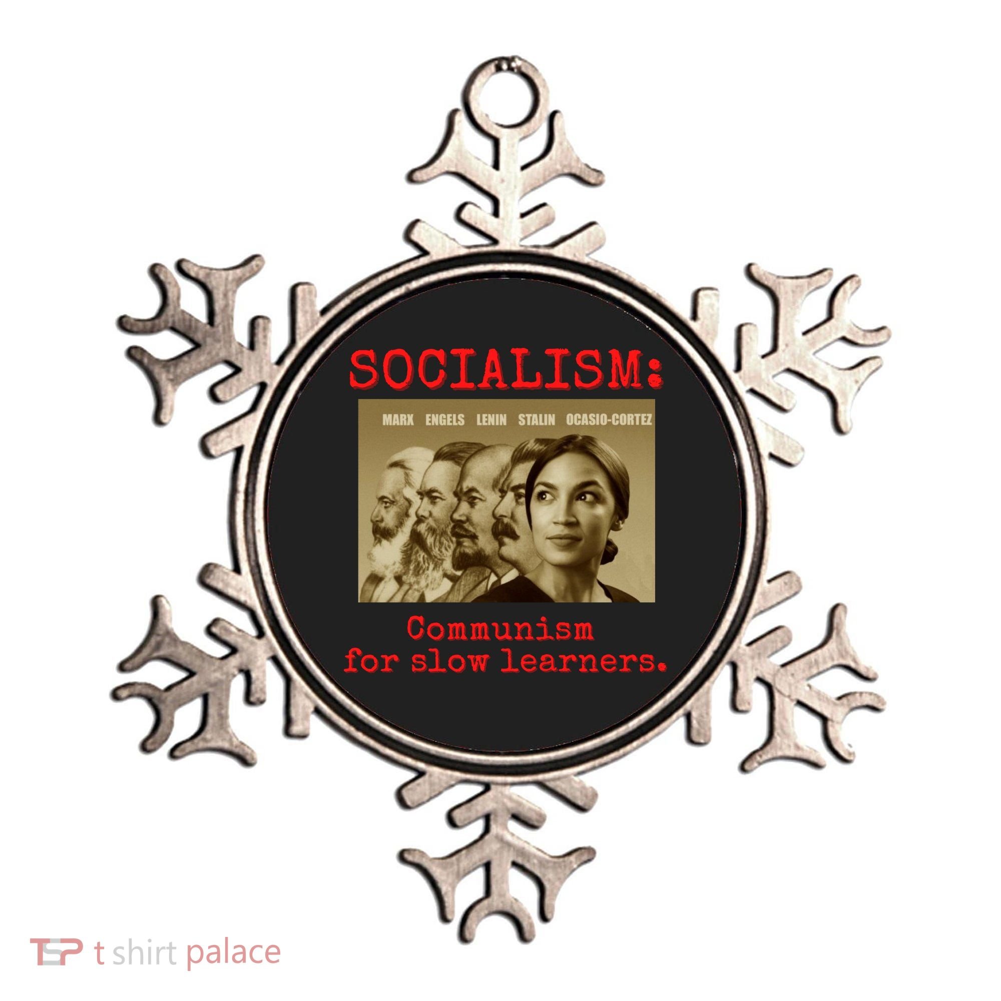 Funny Anti Socialist Conservative 16 Ornament