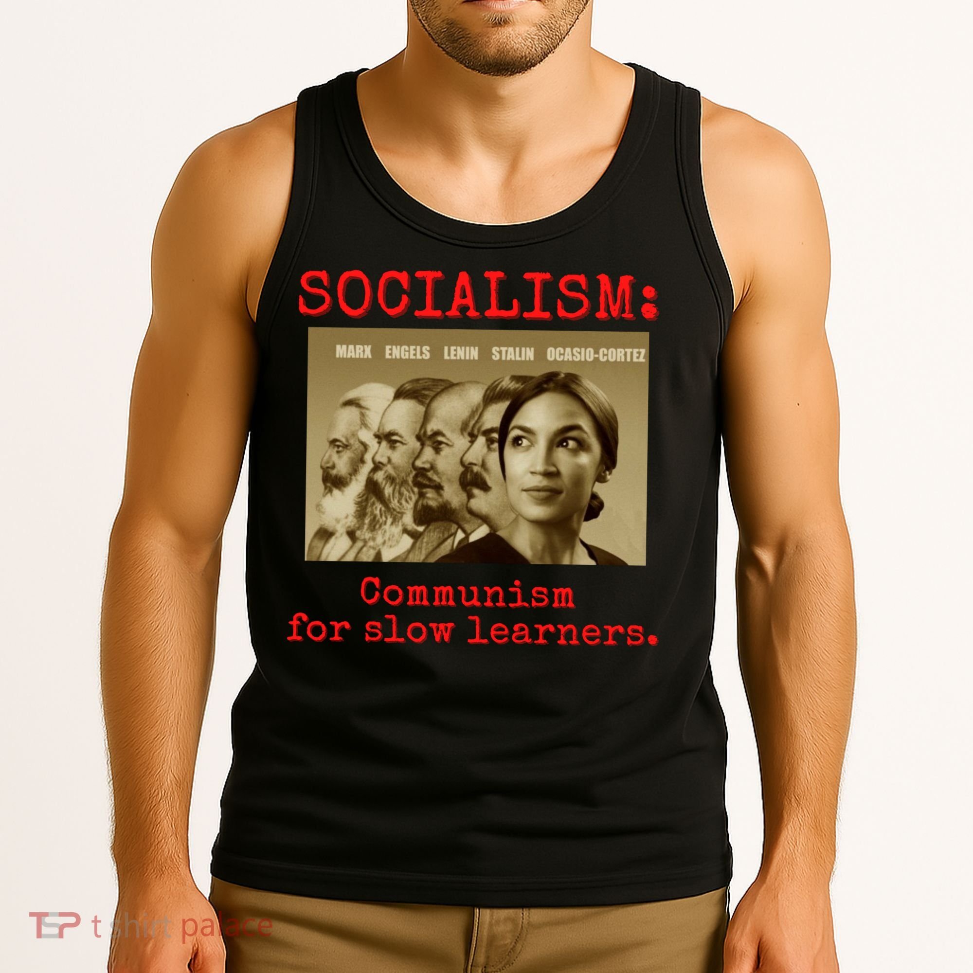 Funny Anti Socialist Conservative 16 Tank Top