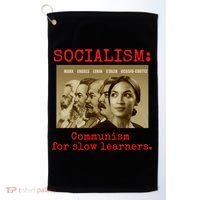Funny Anti Socialist Conservative 16 Golf Towel thumb 0