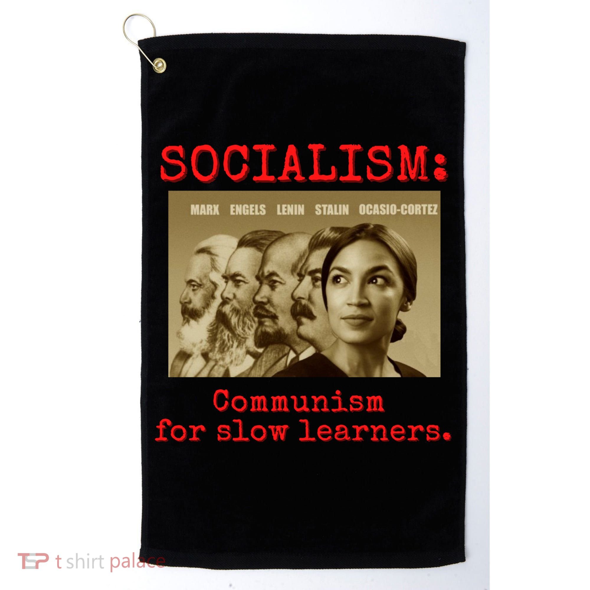 Funny Anti Socialist Conservative 16 Golf Towel