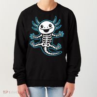 Funny Axolotl Skeleton X-Ray Women's Sweatshirt thumb 0