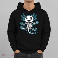 Funny Axolotl Skeleton X-Ray Hoodie thumb 0