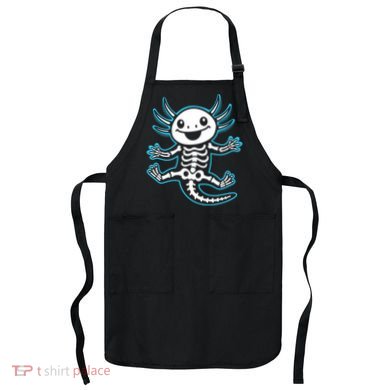 Funny Axolotl Skeleton X-Ray Apron