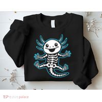 Funny Axolotl Skeleton X-Ray Sweatshirt thumb 2