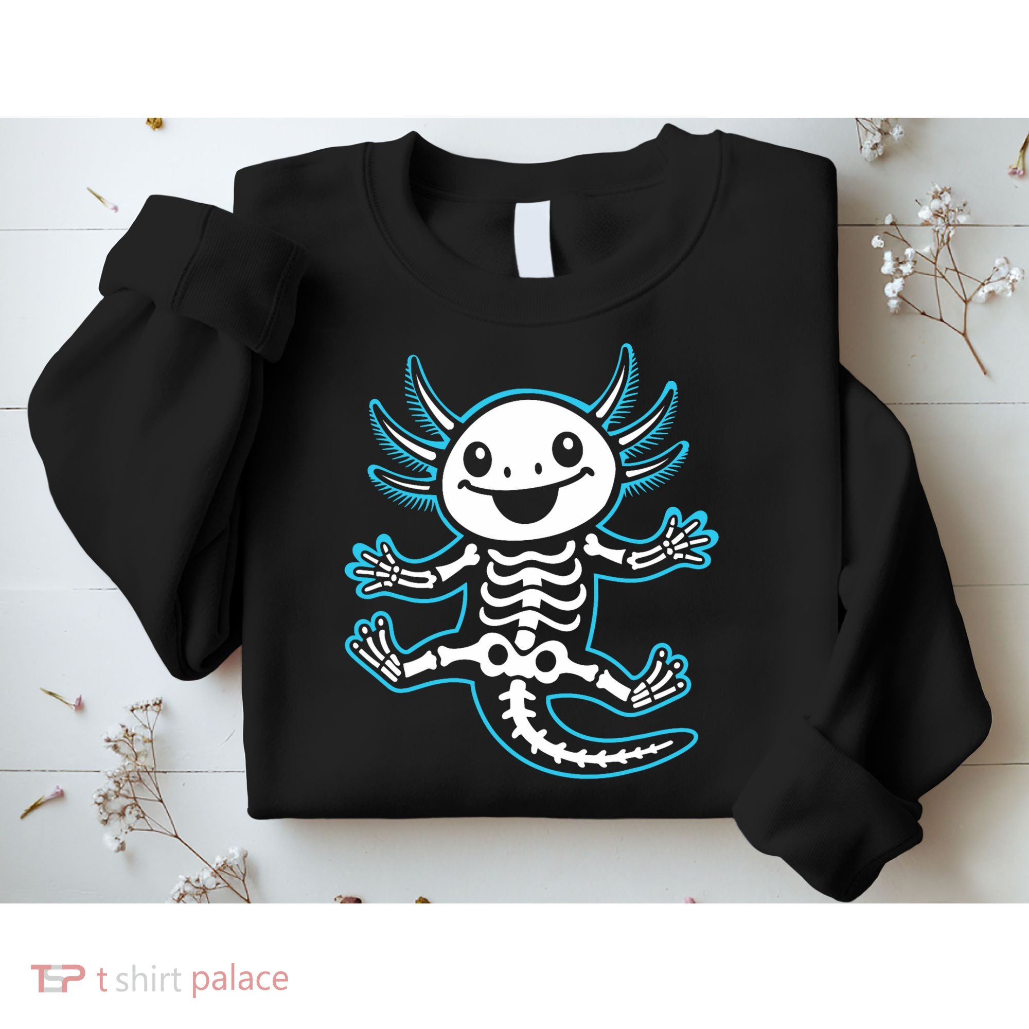 Funny Axolotl Skeleton X-Ray Sweatshirt